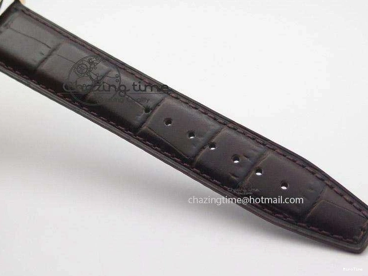 MIROTIME 0220 Modern Portofino SCHAFFHAUSEN RG MKF 1:1 V2 Best Edition White Dial On Brown Leather Strap A 7344